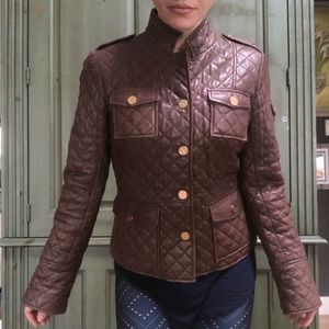 Tory Burch Military Quilted Leather 